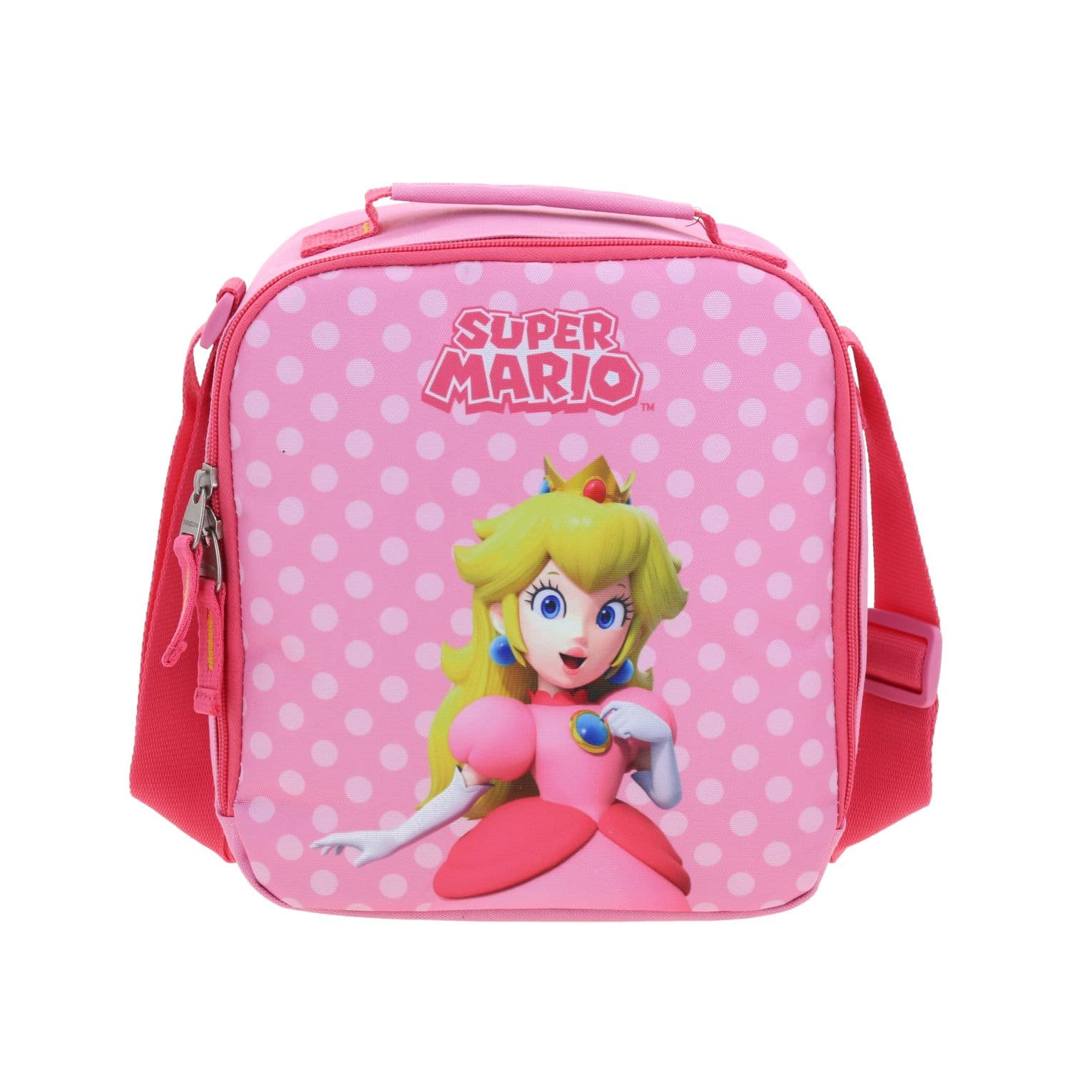 Lonchera escolar térmica Mario Bros by Chenson Rosa para niña