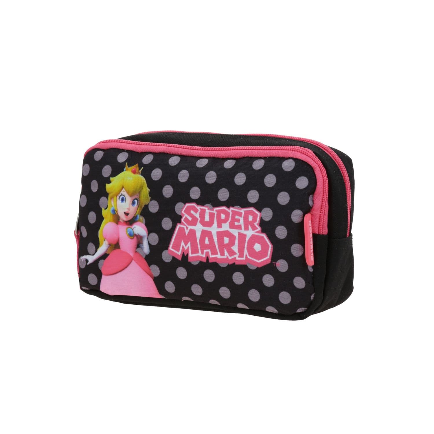 Lapicera escolar para niña Mario Bros by Chenson color negro con doble compartimento 2