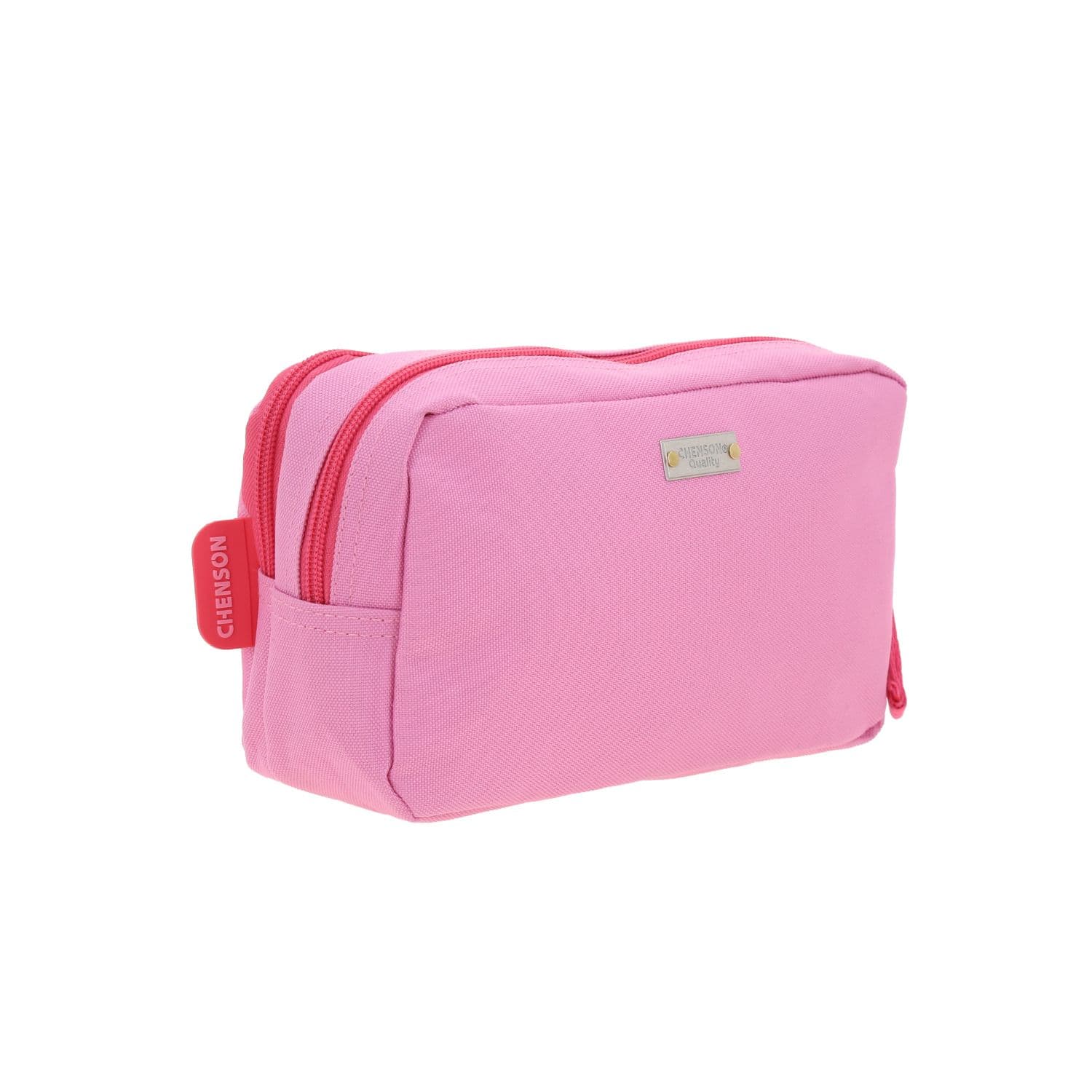 Lapicera escolar para niña Mario Bros by Chenson color rosa con doble compartimento 3