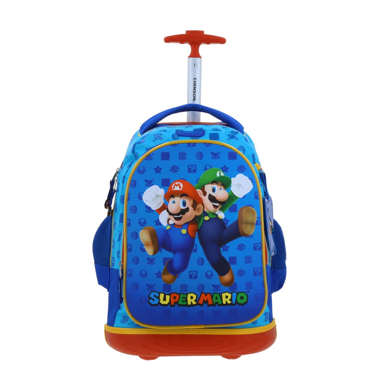 Maleta con ruedas Mario Bros by Chenson Azul para niño - Divertida y segura