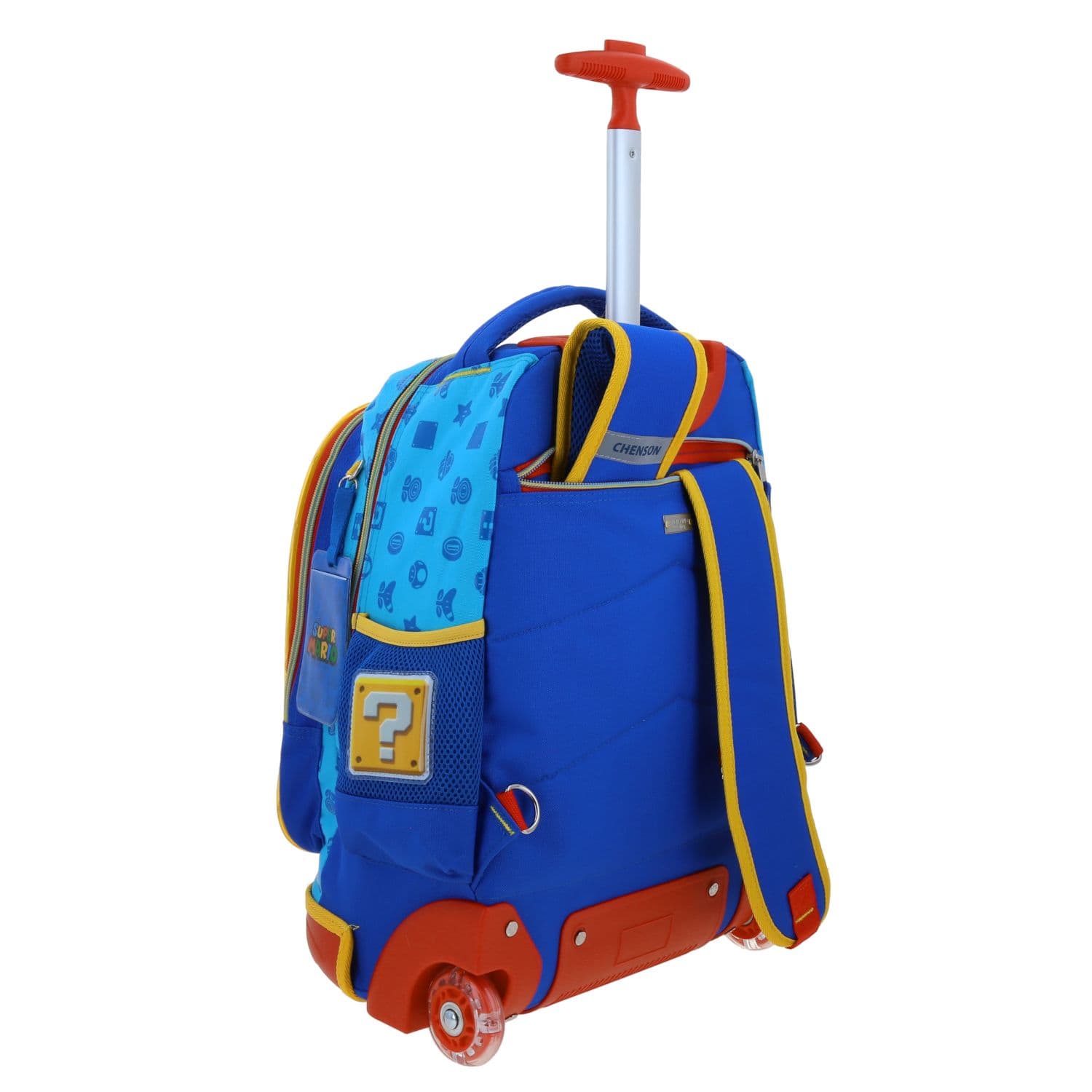 Maleta con ruedas Mario Bros by Chenson Azul para niño - Divertida y segura 3
