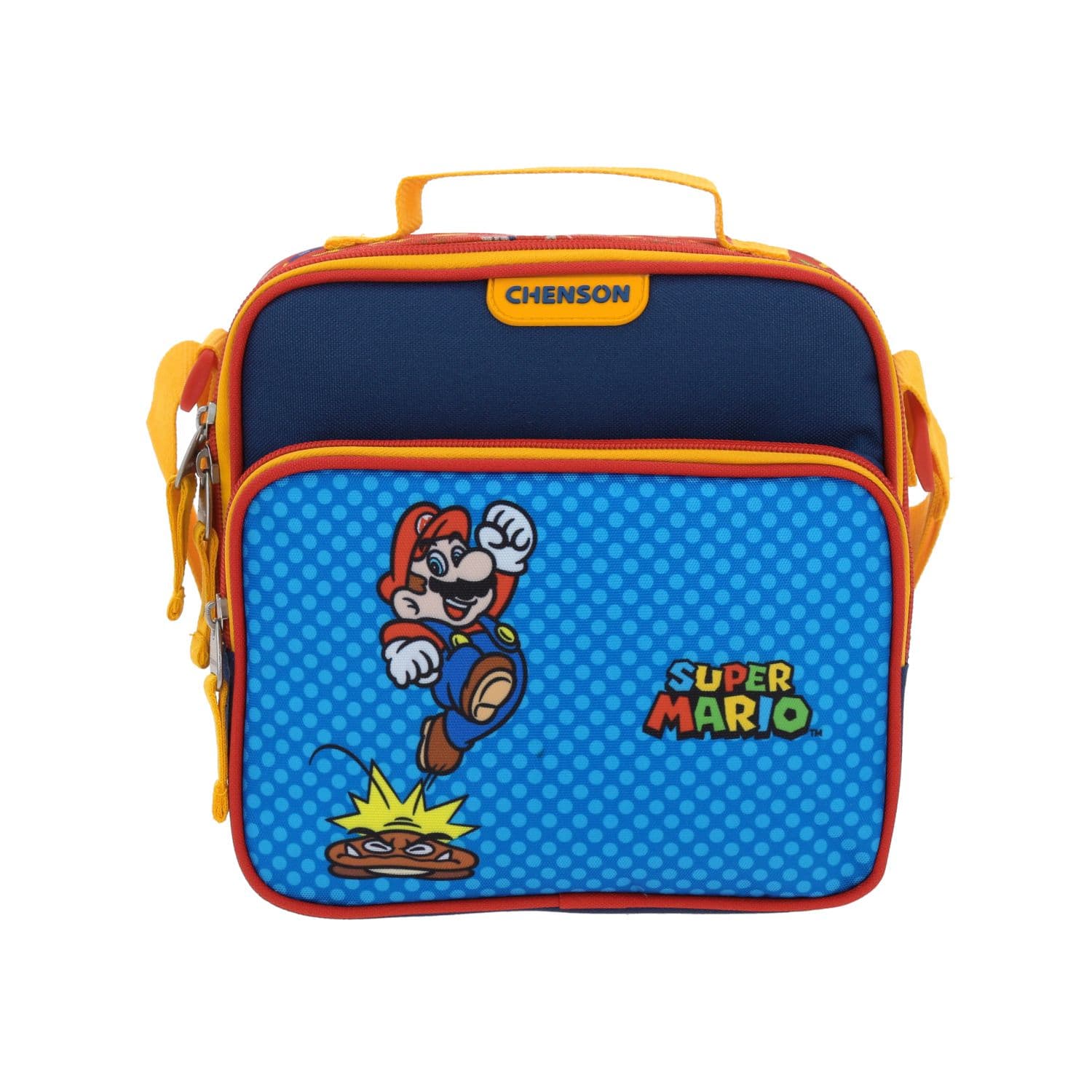 Lonchera Escolar Térmica Mario Bros by Chenson Azul Divertida para Niño