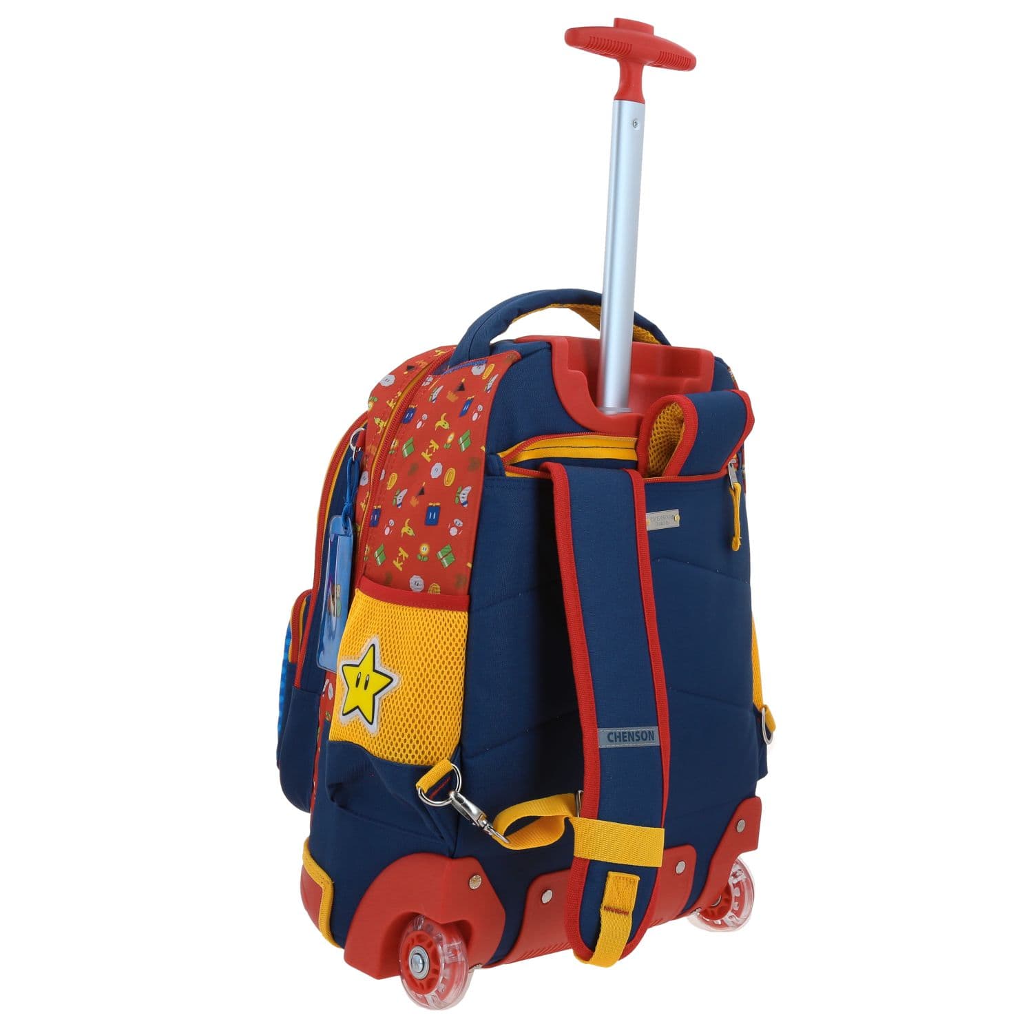 Mochila con Ruedas Mario Bros Azul para Niño - Divertida y Duradera 3