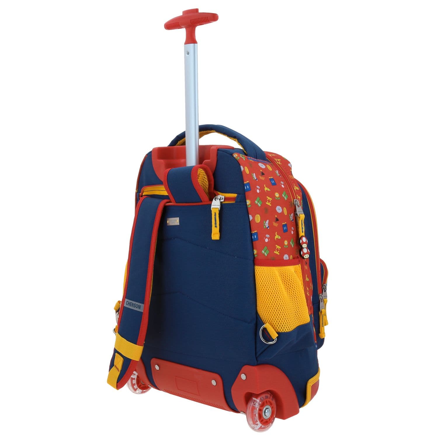 Mochila con Ruedas Mario Bros Azul para Niño - Divertida y Duradera 5