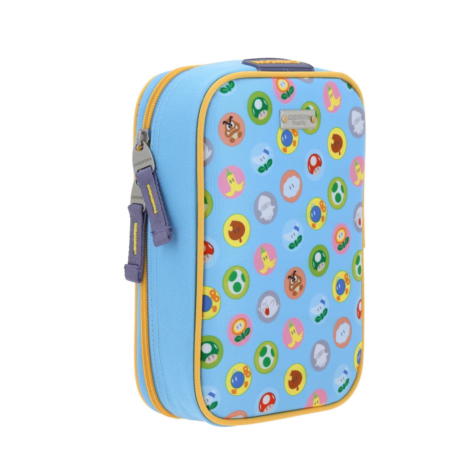 Lapicera escolar para niño Mario Bros by Chenson azul con divertido diseño 3