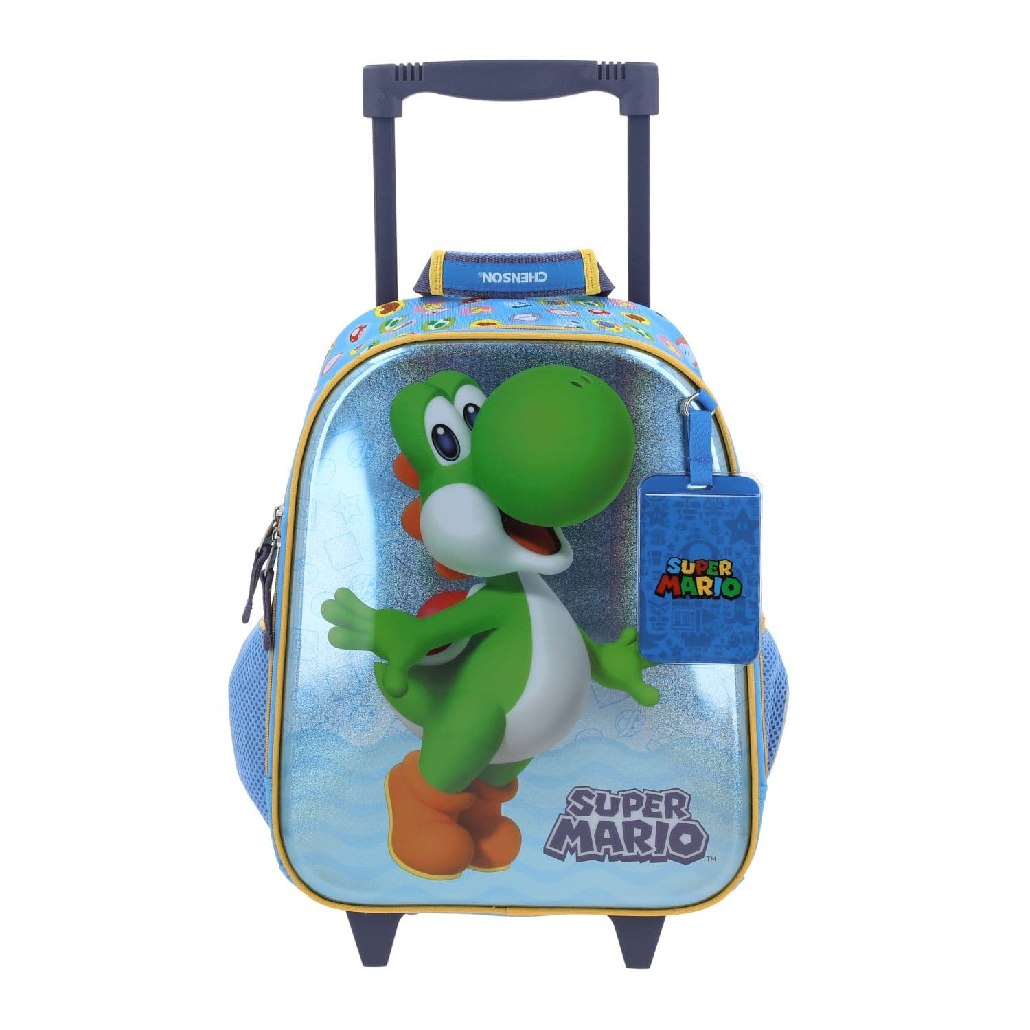 Mochila con Ruedas Mario Bros Azul para Niño - Diversión y Durabilidad