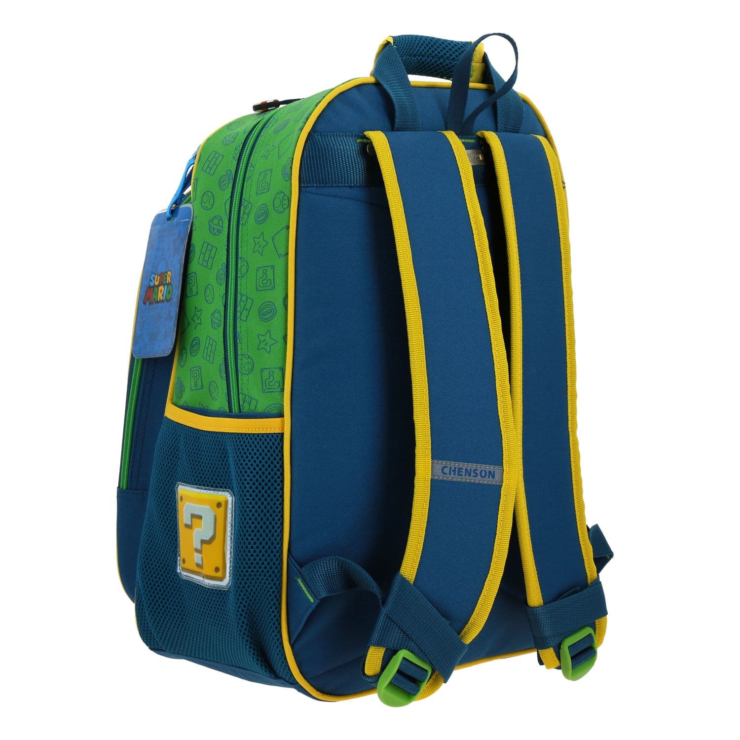 Mochila escolar para niño Mario Bros by Chenson color azul, divertida y segura 3
