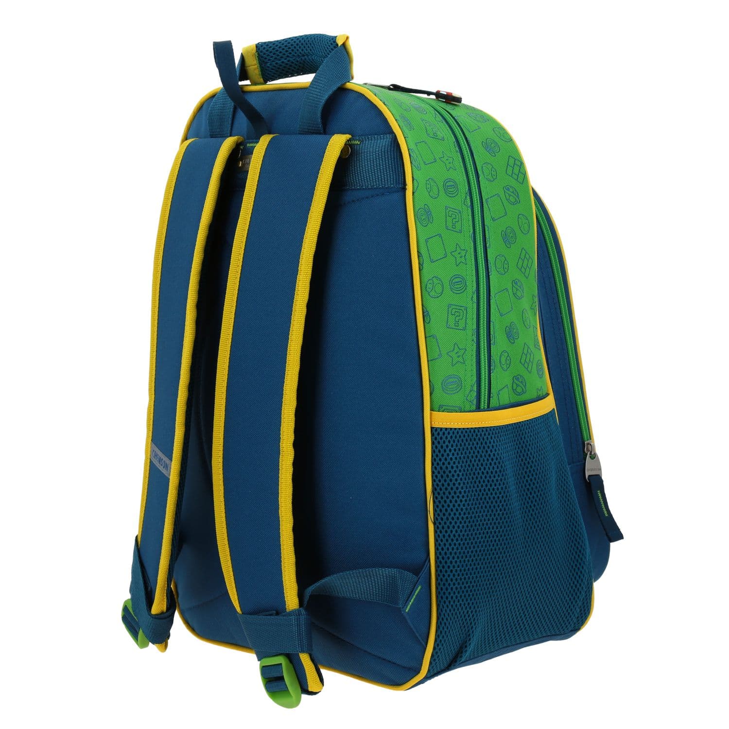 Mochila escolar para niño Mario Bros by Chenson color azul, divertida y segura 5