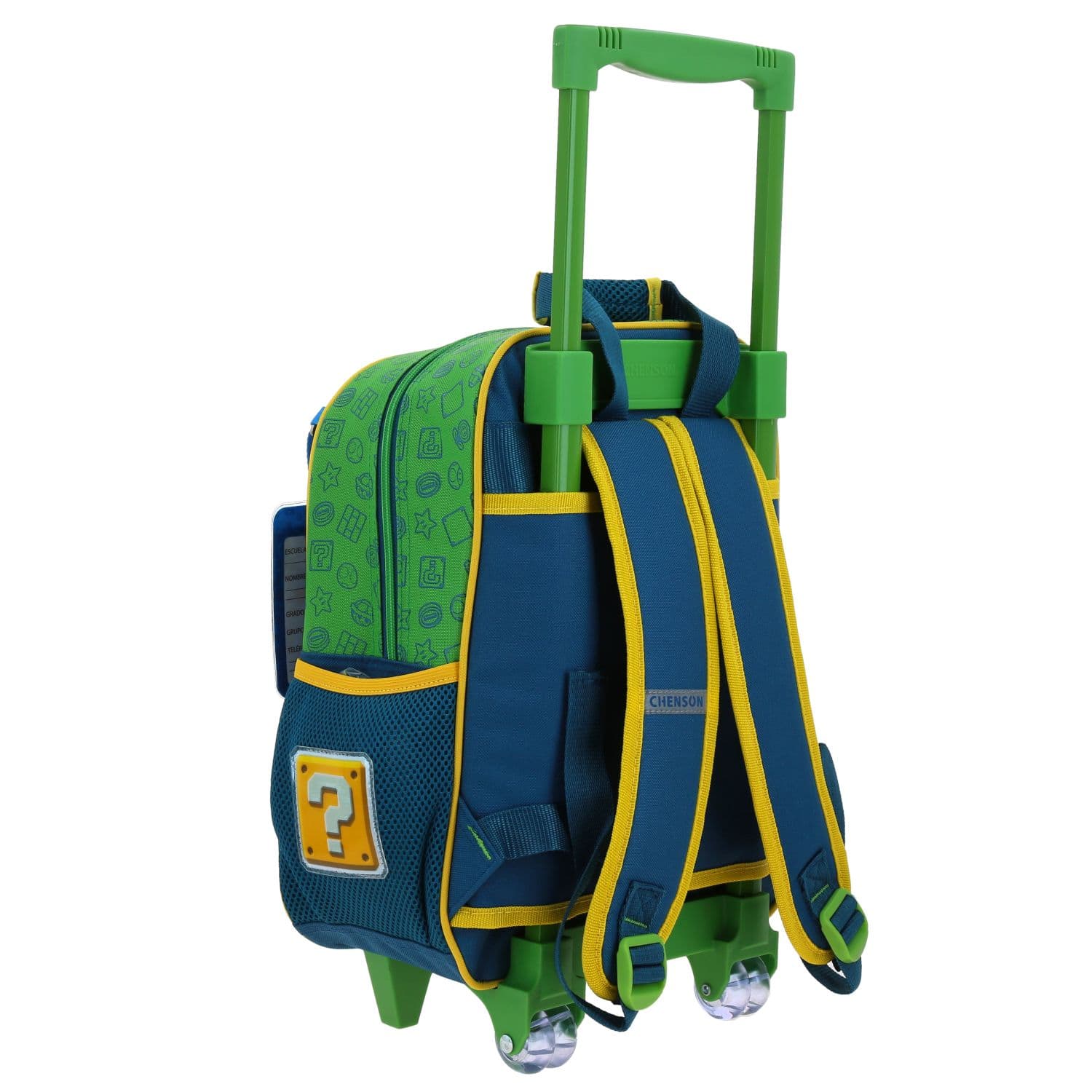 Mochila con Ruedas Mario Bros Azul para Niño - Diversión y Durabilidad 3