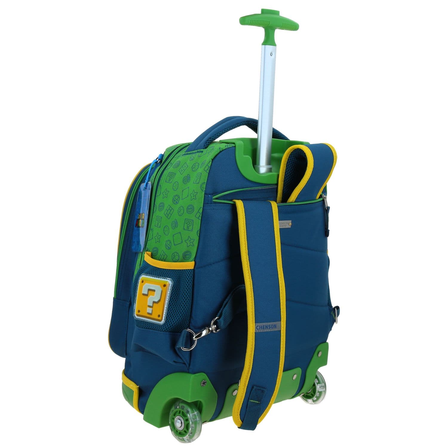 Mochila con Ruedas Mario Bros Azul para Niño - Diversión y Durabilidad 3
