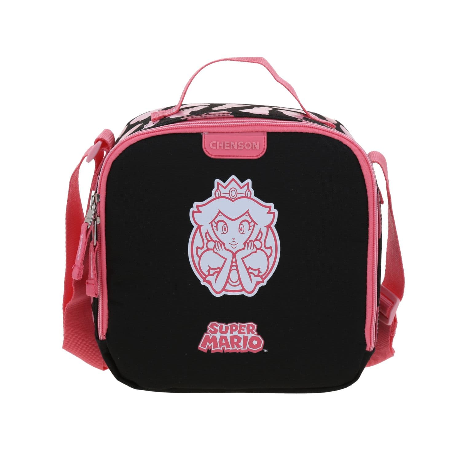 Lonchera escolar térmica Mario Bros by Chenson negra para niña