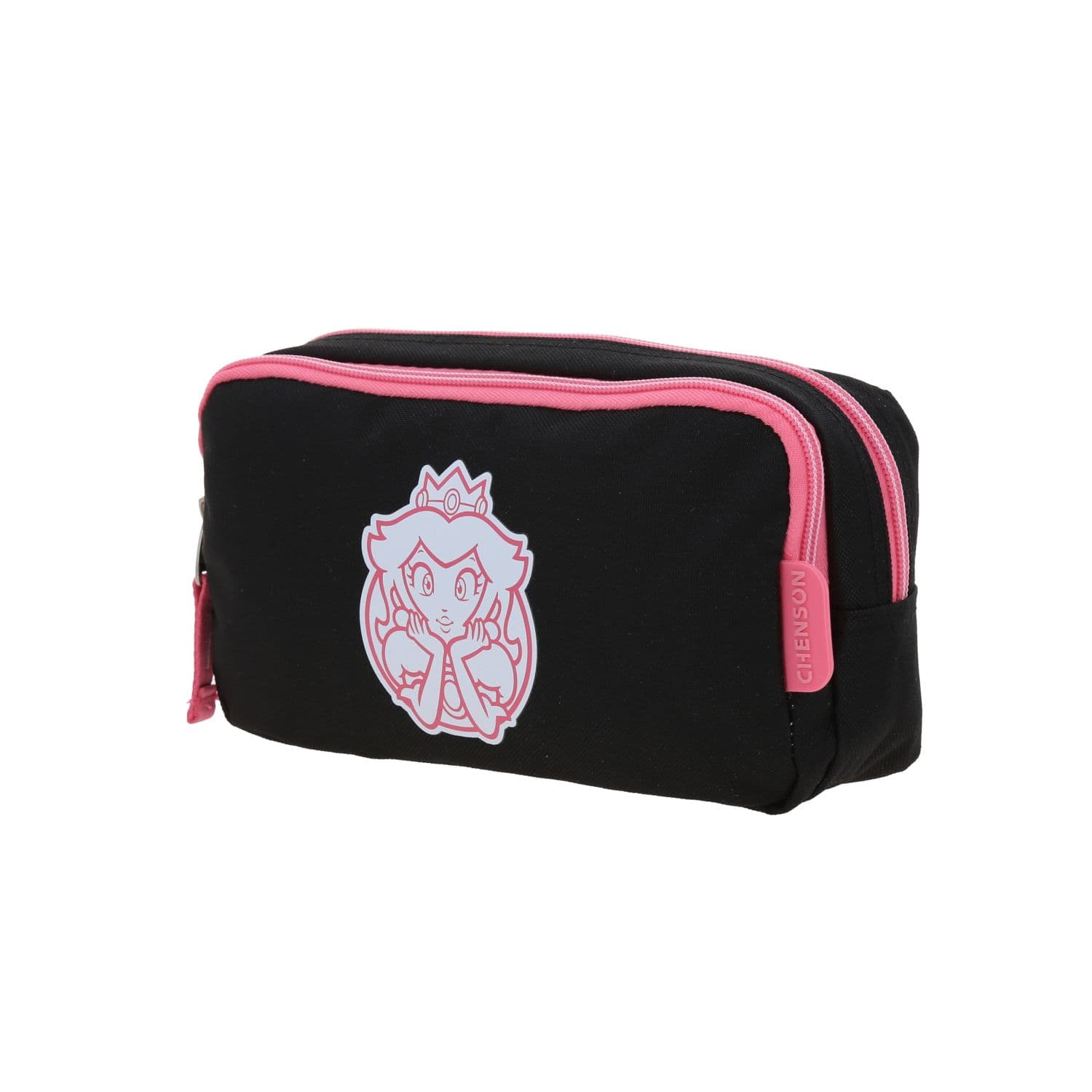 Lapicera escolar para niña Mario Bros by Chenson color negro con doble compartimento 2