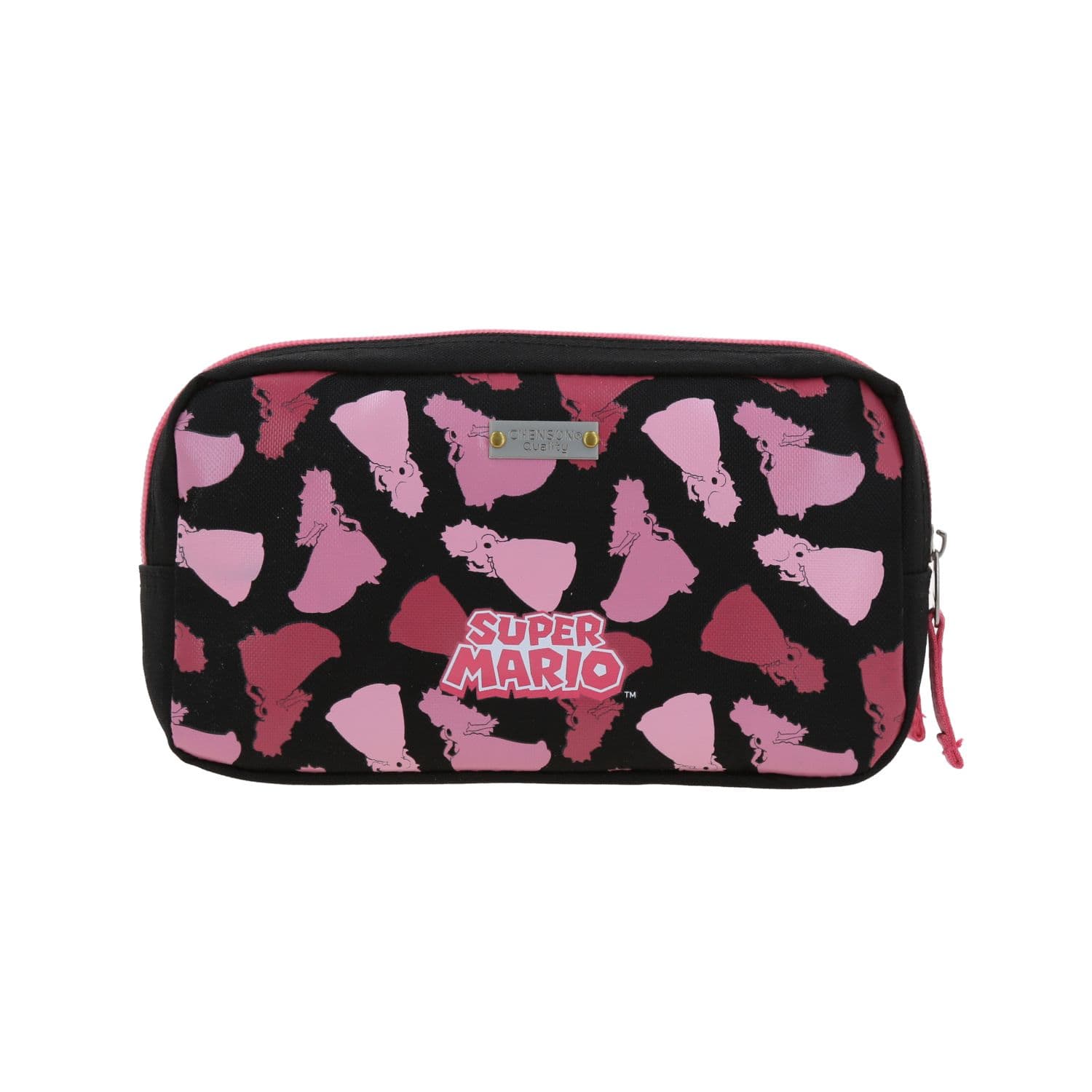 Lapicera escolar para niña Mario Bros by Chenson color negro con doble compartimento 4