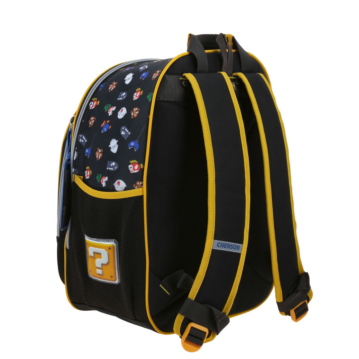 Mochila escolar para niño Mario Bros by Chenson color negro duradera 3