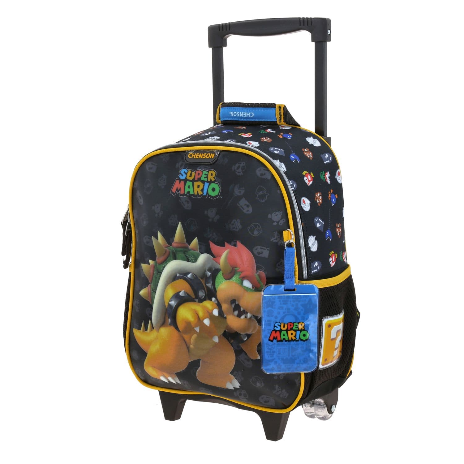 Mochila con Ruedas Mario Bros Negro para Niño - Diversión y Durabilidad 2
