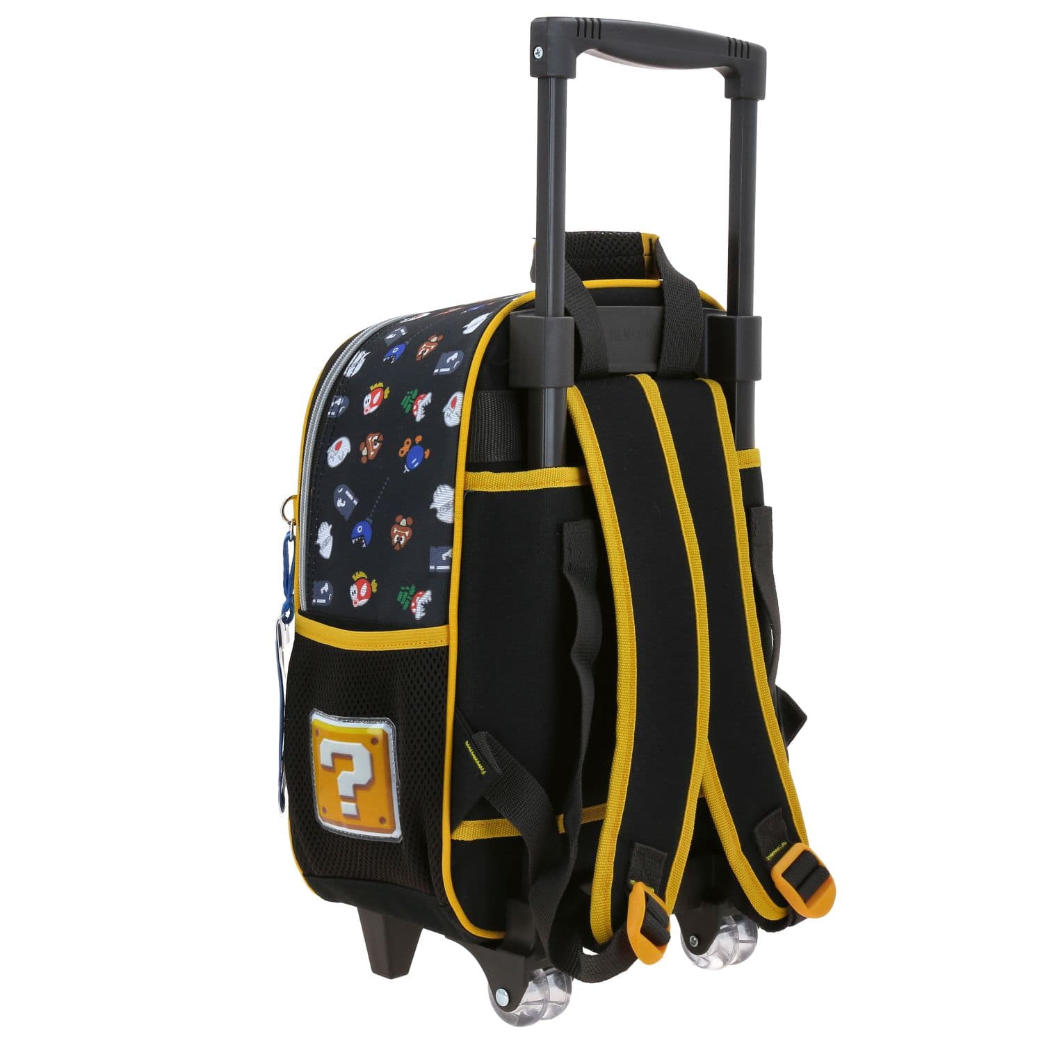Mochila con Ruedas Mario Bros Negro para Niño - Diversión y Durabilidad 3