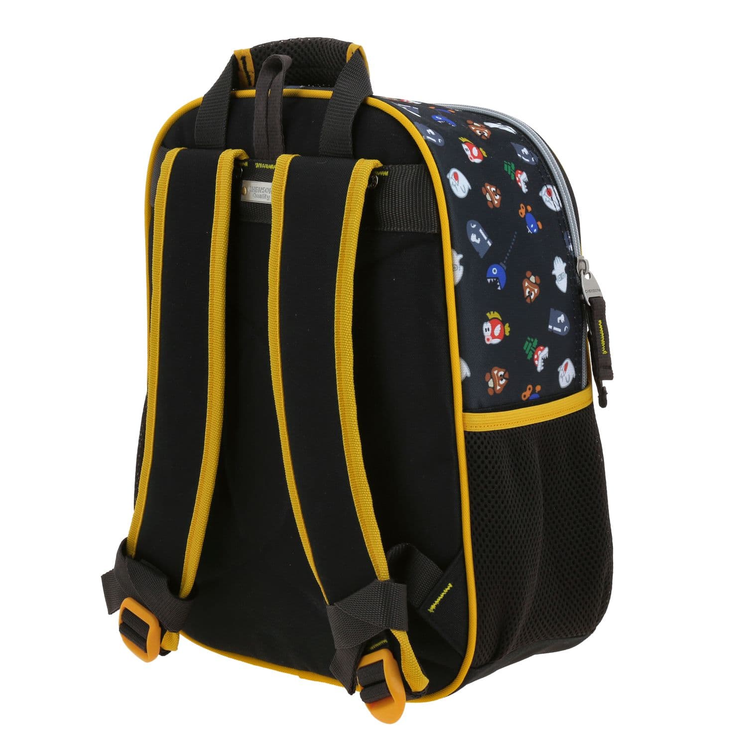 Mochila escolar para niño Mario Bros by Chenson color negro - Diversión y durabilidad 5