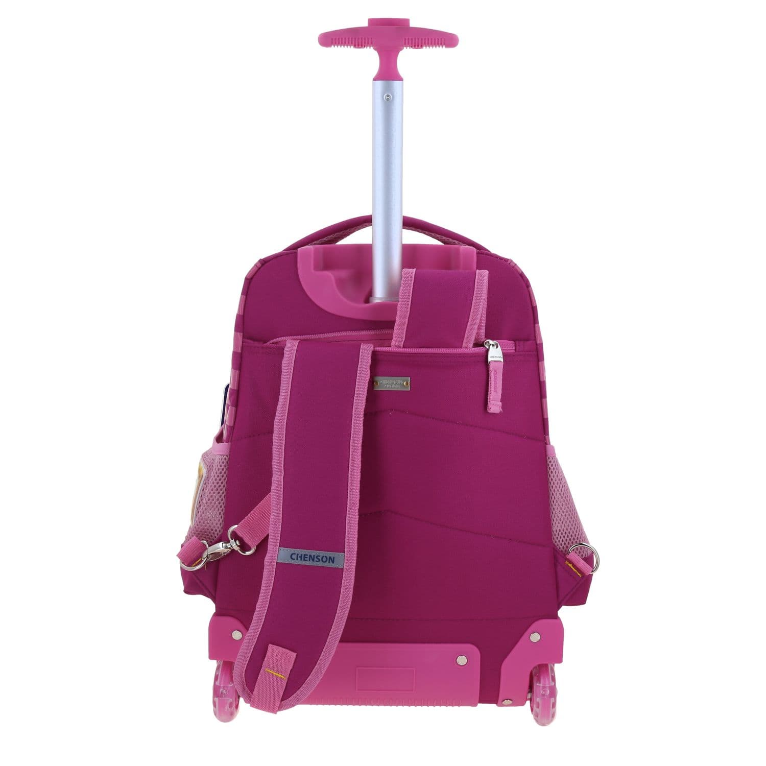 Mochila con Ruedas Mario Bros Rosa para Niña - Diversión y Durabilidad 4