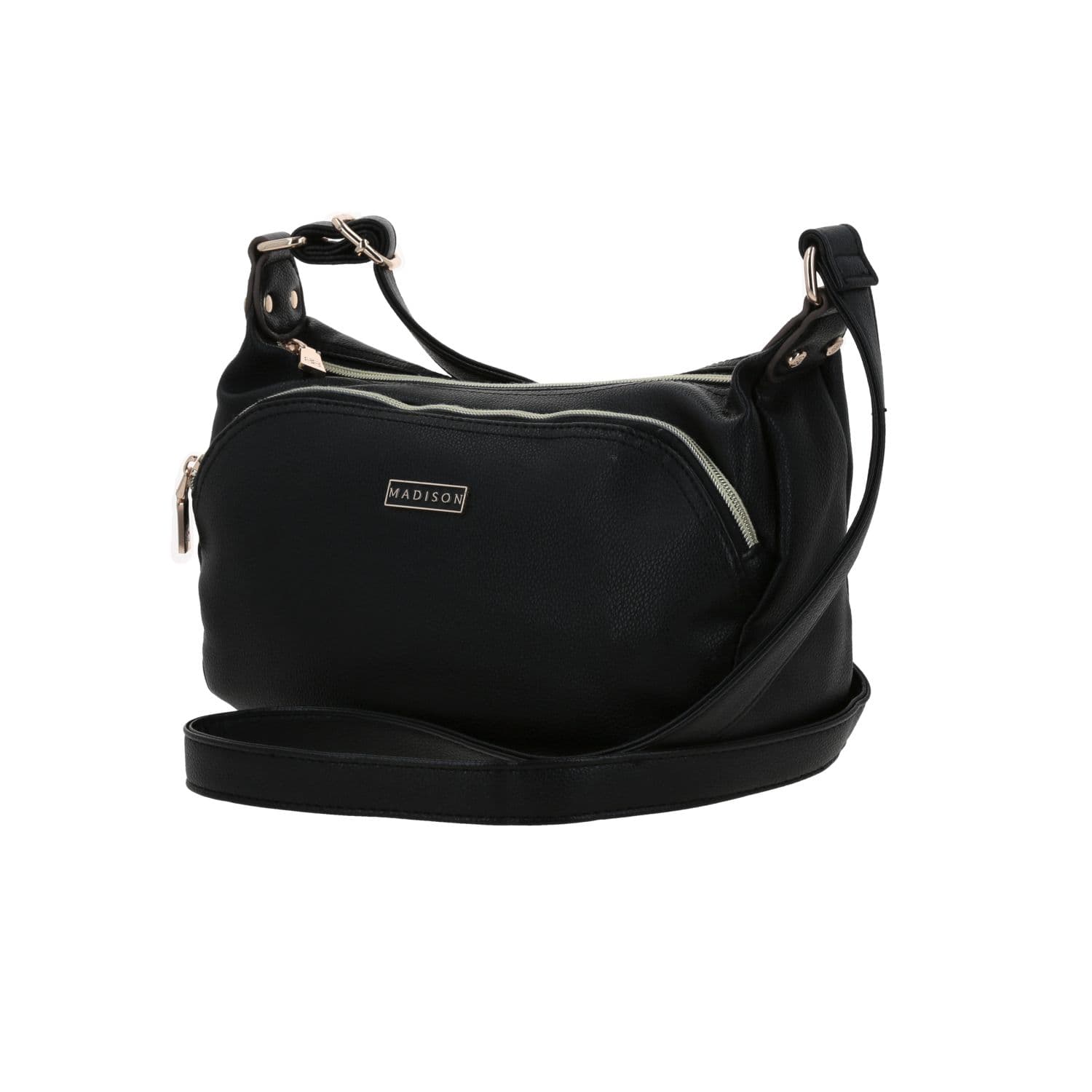 Bolsa de lado para dama Madison by Chenson color negro con estilo moderno 2