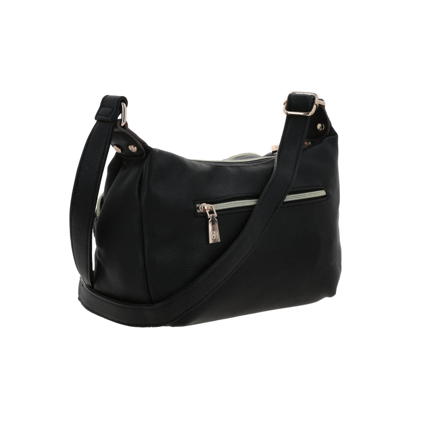 Bolsa de lado para dama Madison by Chenson color negro con estilo moderno 3