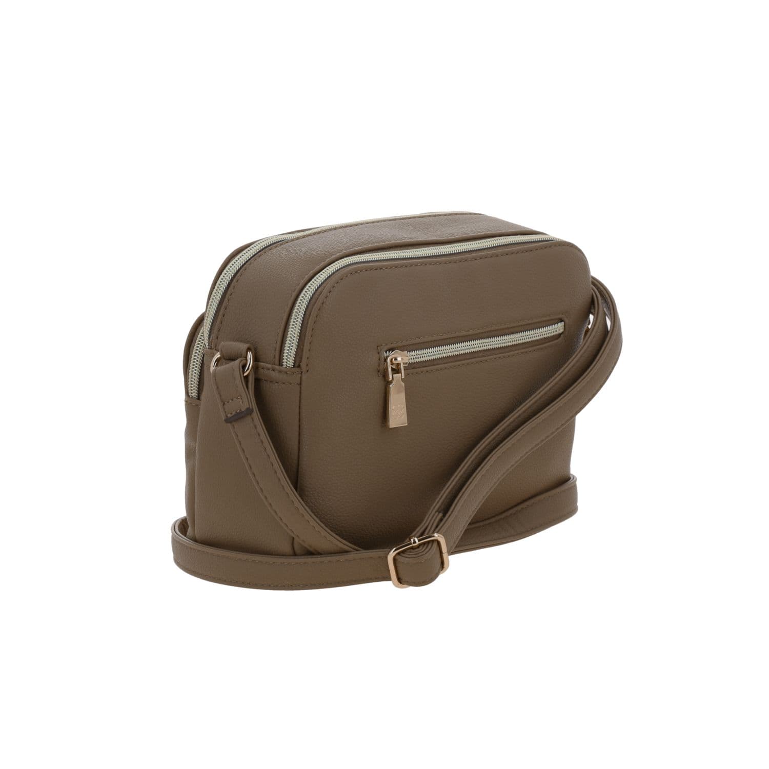 Bolsa de lado para dama Madison by Chenson Camel con doble compartimento 3