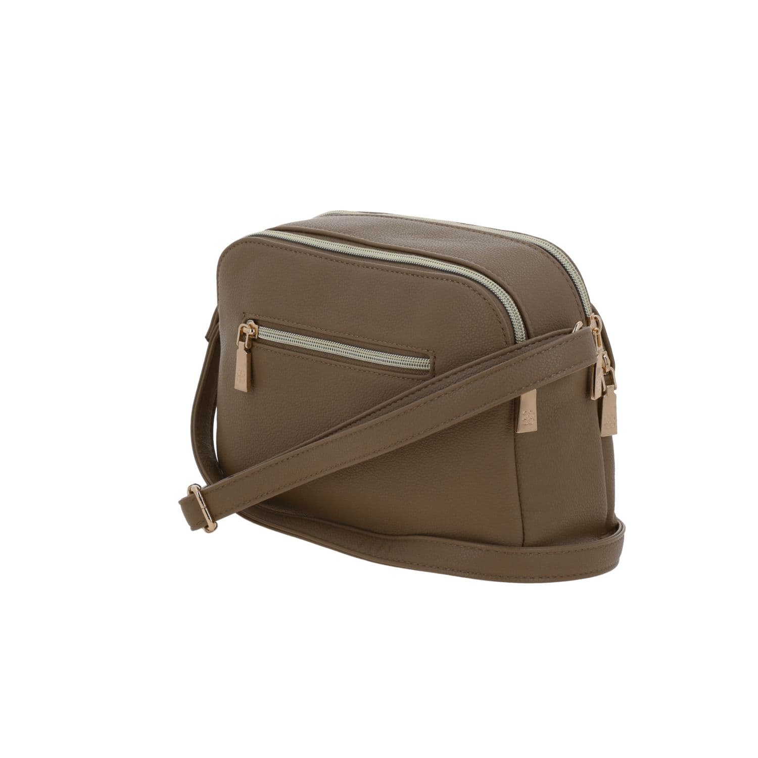 Bolsa de lado para dama Madison by Chenson Camel con doble compartimento 5