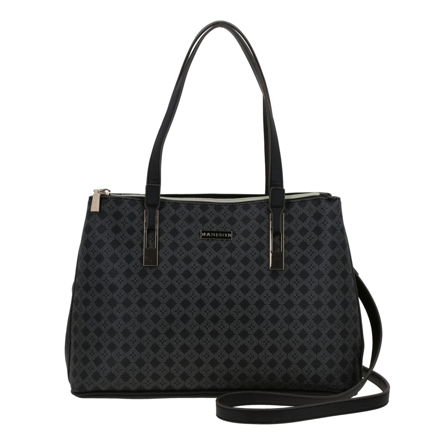 Bolsa de Mano para Dama Madison by Chenson Negro con Asa Ajustable