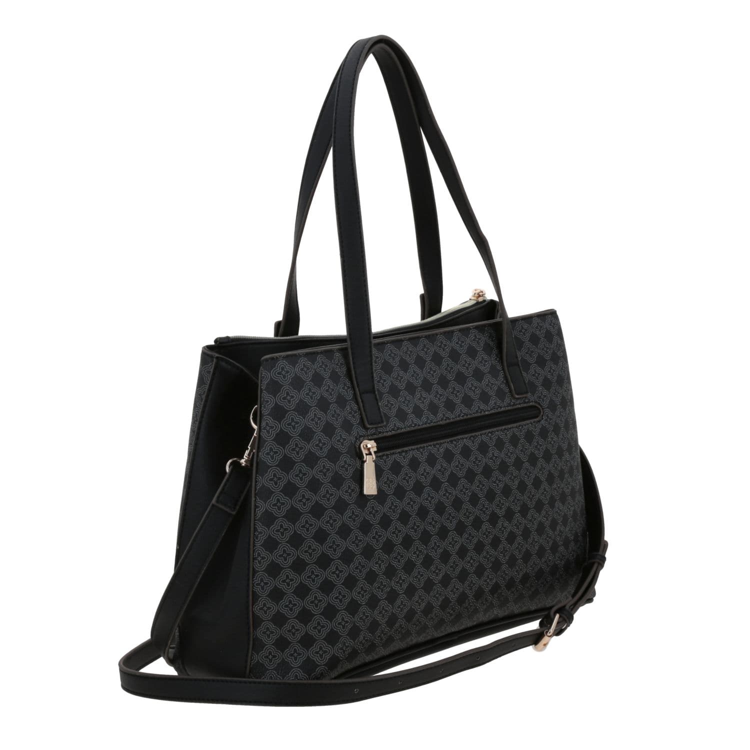 Bolsa de Mano para Dama Madison by Chenson Negro con Asa Ajustable 3