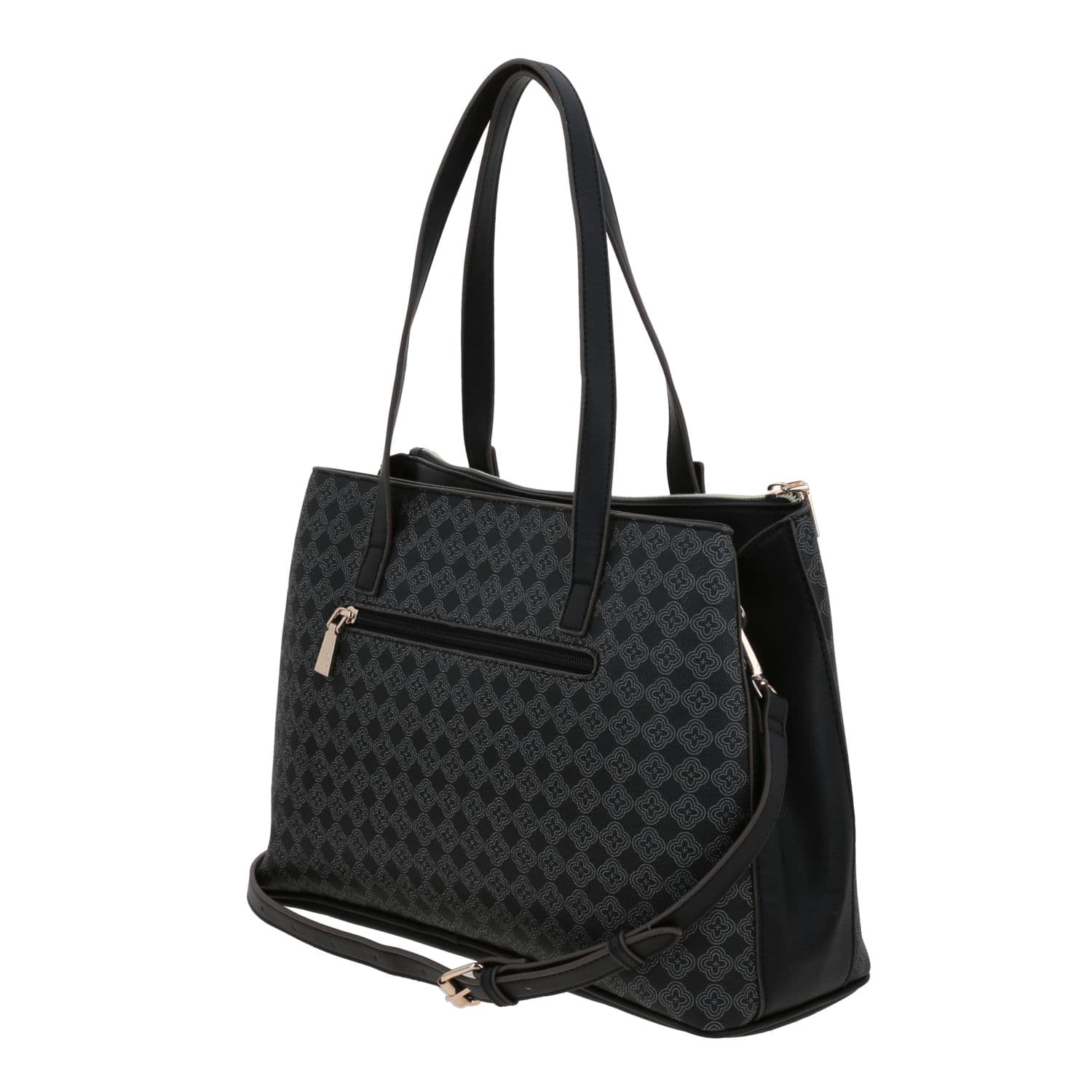 Bolsa de Mano para Dama Madison by Chenson Negro con Asa Ajustable 5