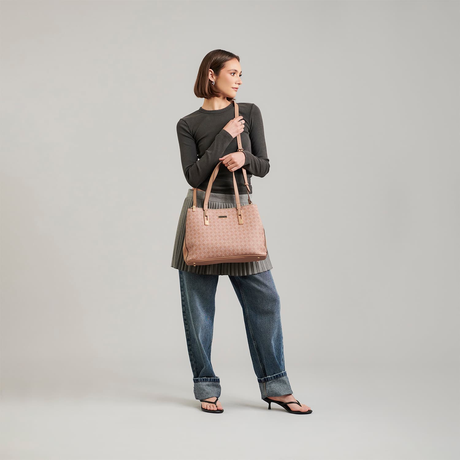 Bolsa de Mano para Dama Madison by Chenson Rosa con Asa Ajustable - vista 2