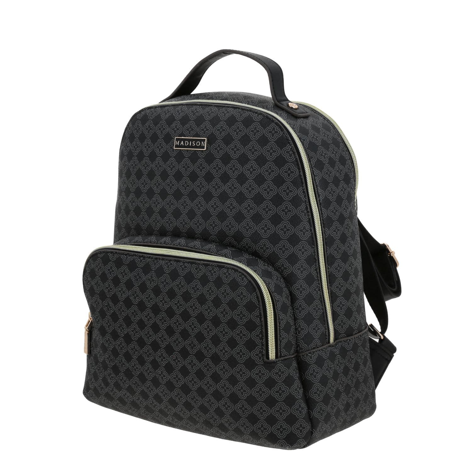 Mochila para dama Madison by Chenson color negro con doble compartimento 2