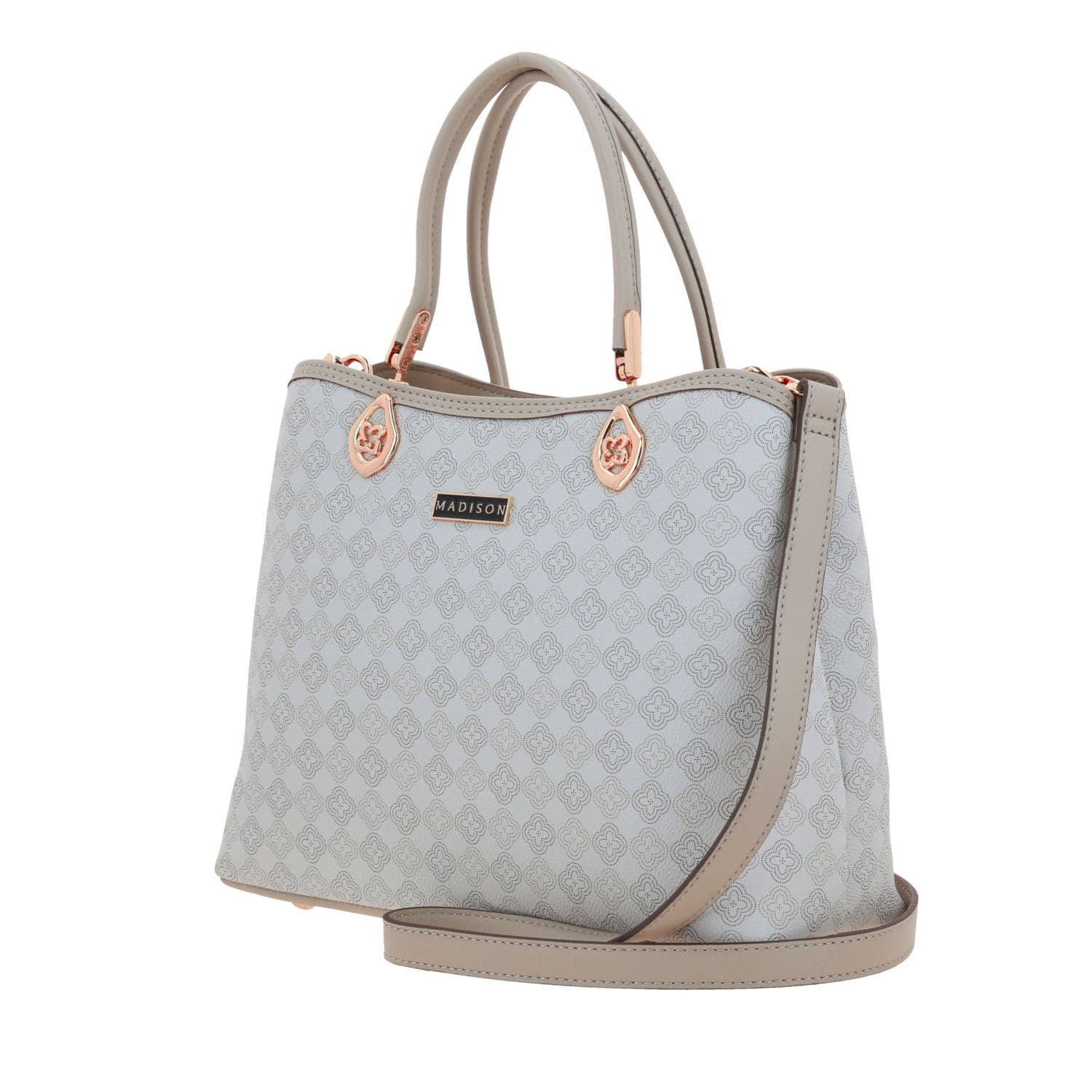 Bolsa de Mano para Dama Madison by Chenson Beige con Compartimentos Funcionales 2