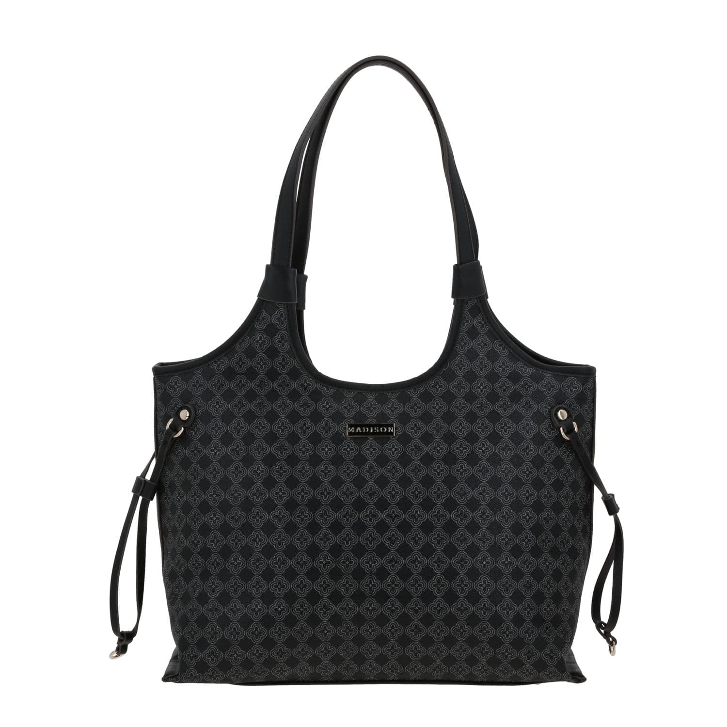 Bolsa grande para dama Madison by Chenson Negro con bolsillo trasero