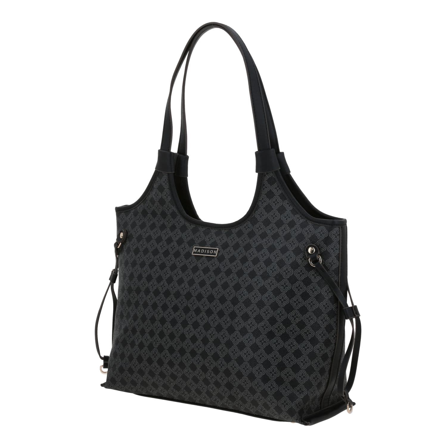Bolsa grande para dama Madison by Chenson Negro con bolsillo trasero 2