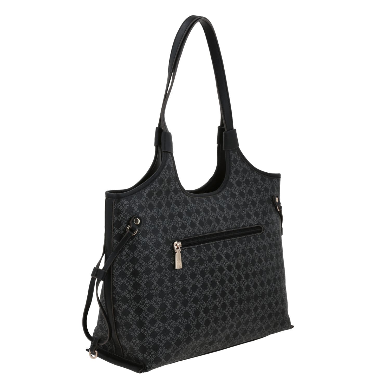 Bolsa grande para dama Madison by Chenson Negro con bolsillo trasero 3