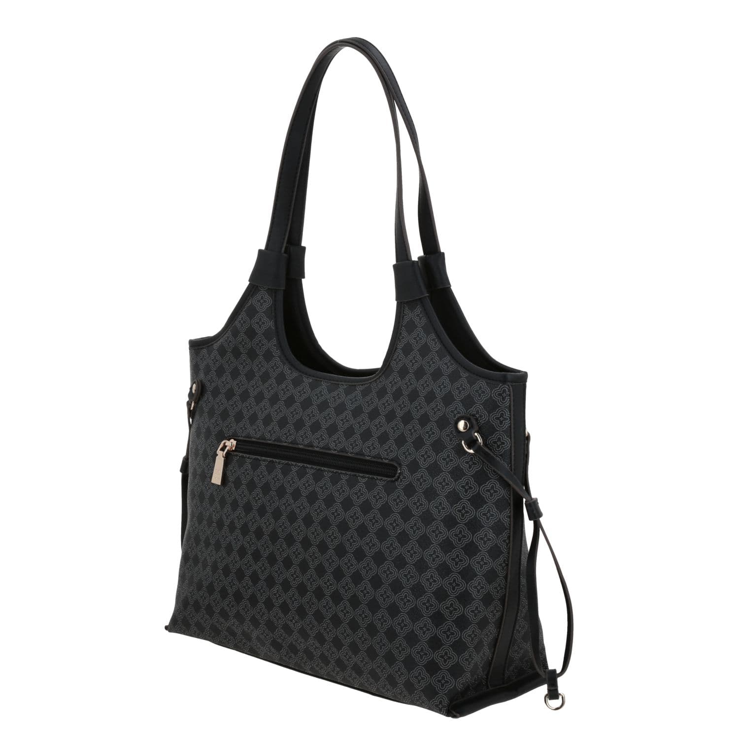 Bolsa grande para dama Madison by Chenson Negro con bolsillo trasero 5