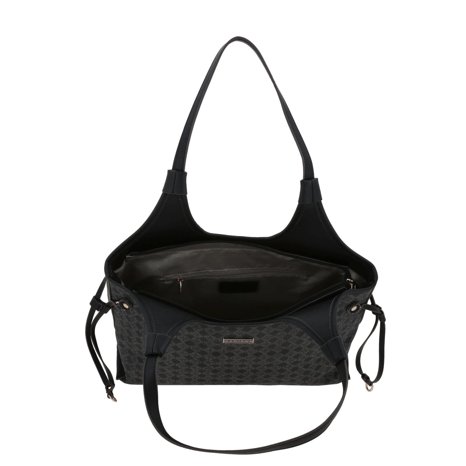 Bolsa grande para dama Madison by Chenson Negro con bolsillo trasero - vista 2