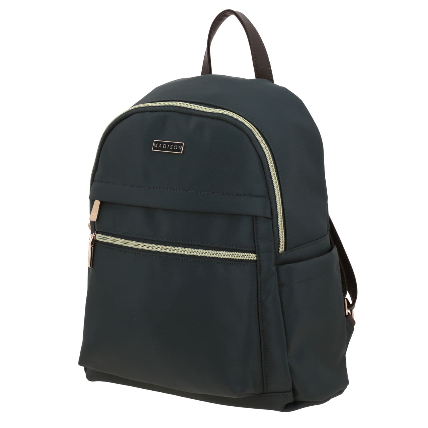 Mochila casual para dama Madison by Chenson gris con múltiples bolsillos 2