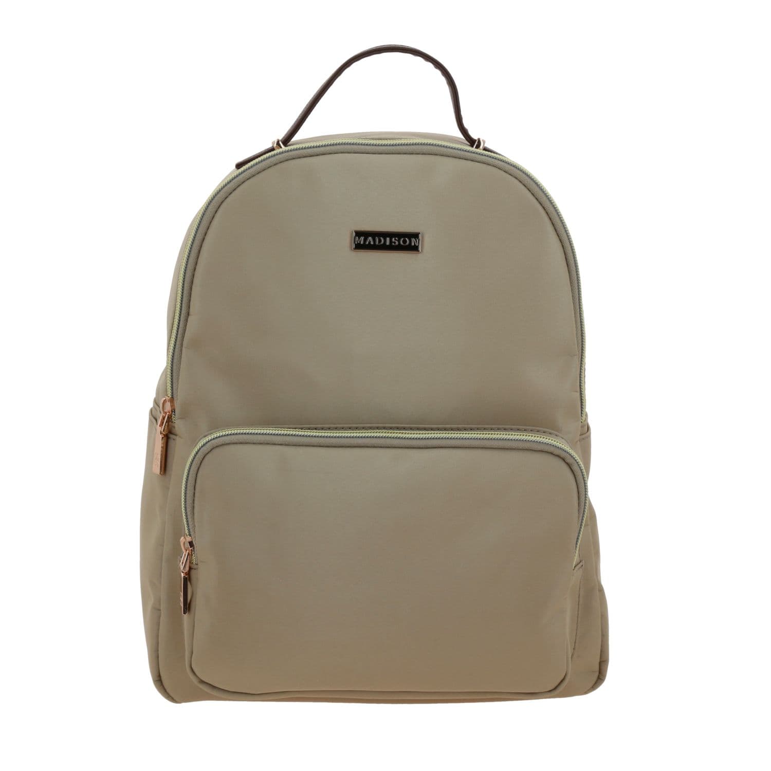 Mochila para dama Madison by Chenson Camel con bolsillos funcionales