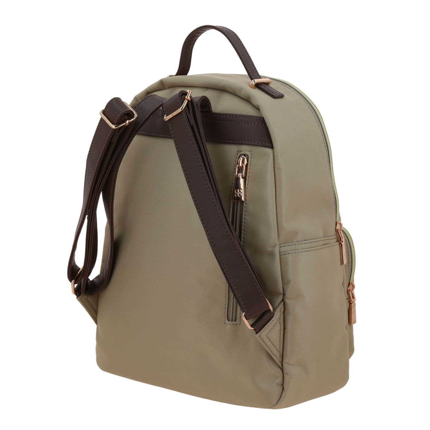 Mochila para dama Madison by Chenson Camel con bolsillos funcionales 5