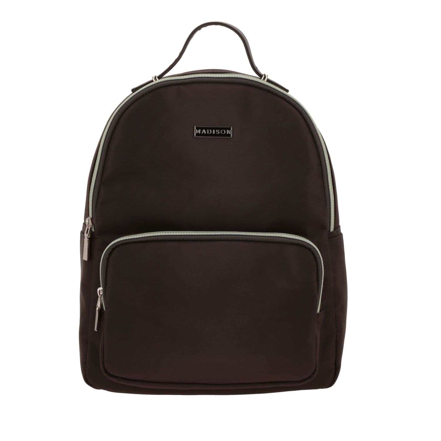 Mochila para dama Madison by Chenson color café satinado - Estilo y funcionalidad