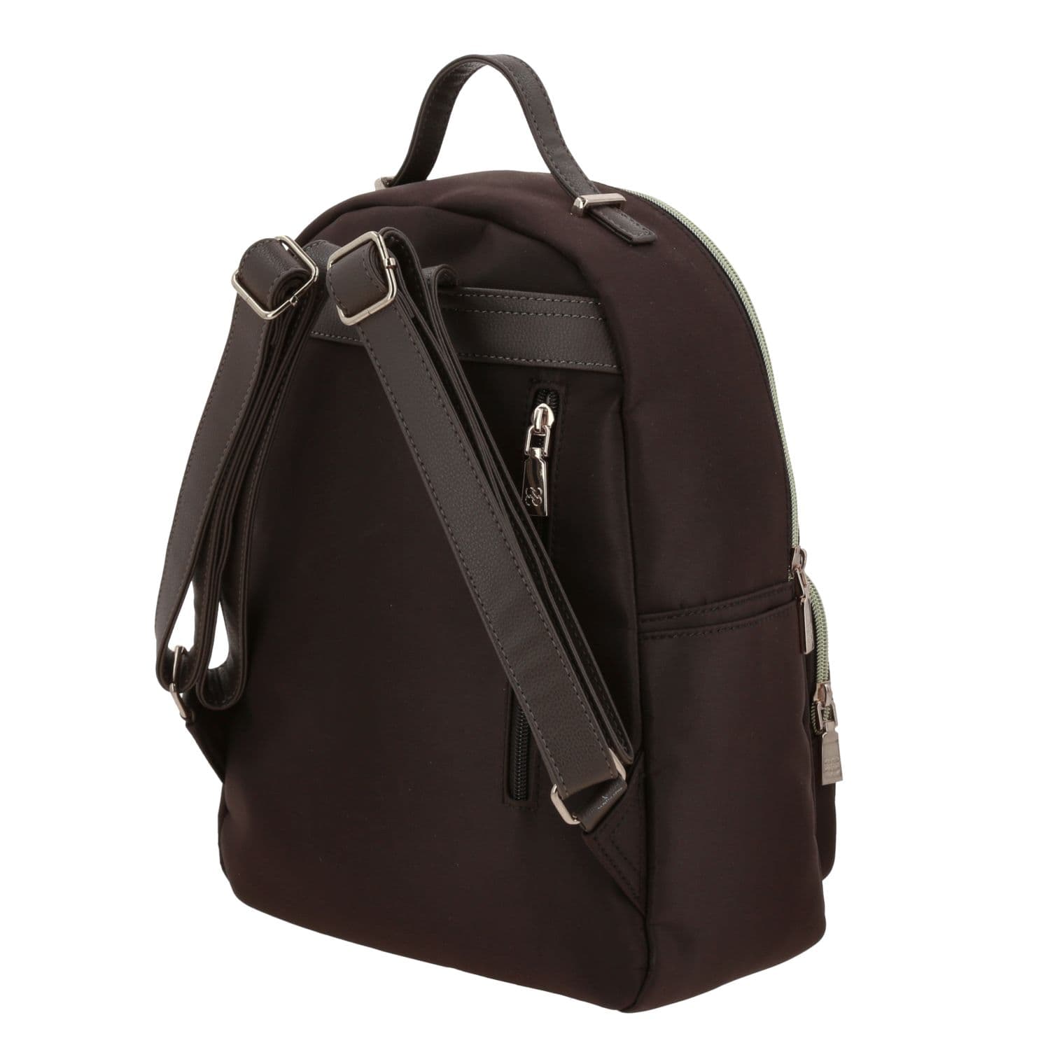 Mochila para dama Madison by Chenson color café satinado - Estilo y funcionalidad 5