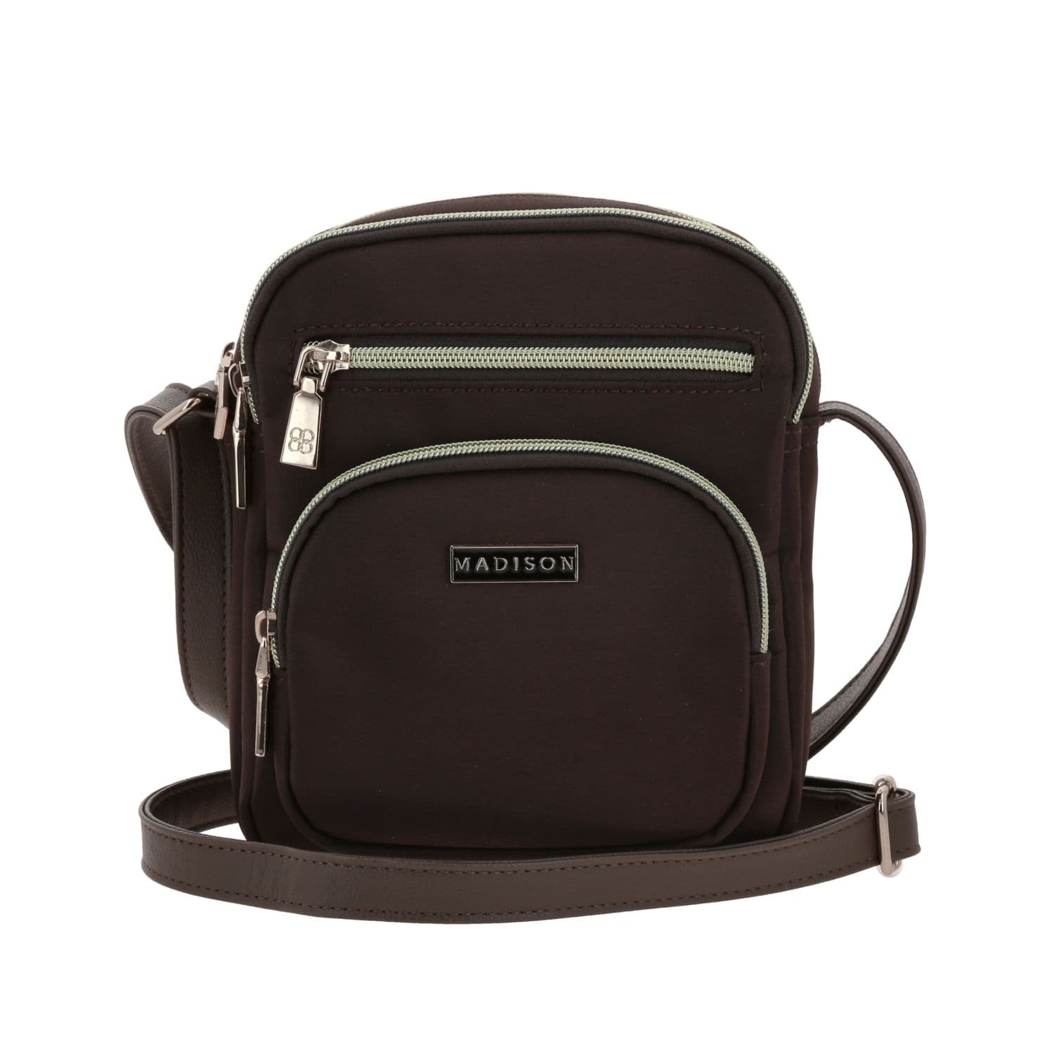 Bolsa de Lado para Dama Madison by Chenson Café Satinado - Estilo y Funcionalidad