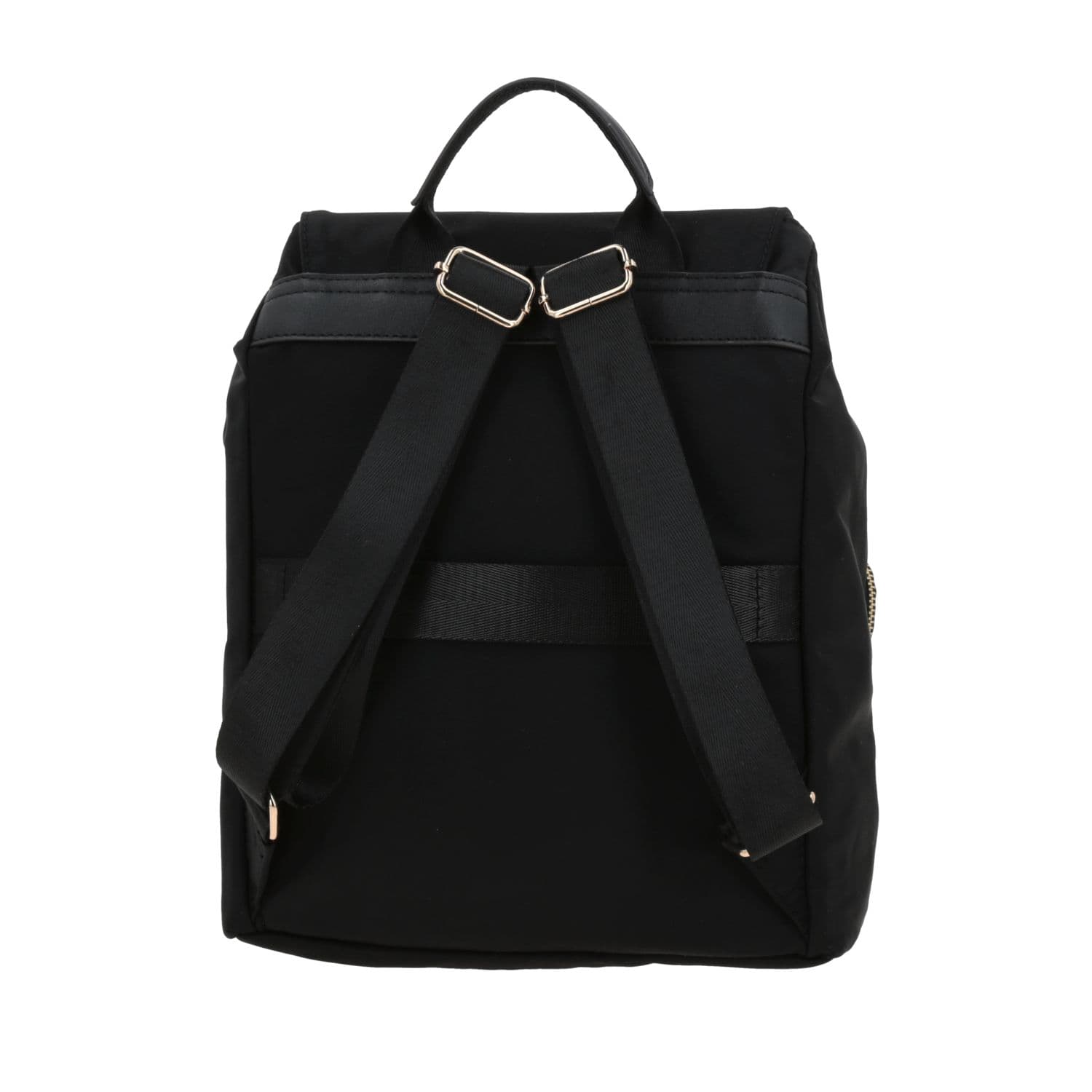 Mochila para dama Madison by Chenson negra con doble bolsillo frontal 4