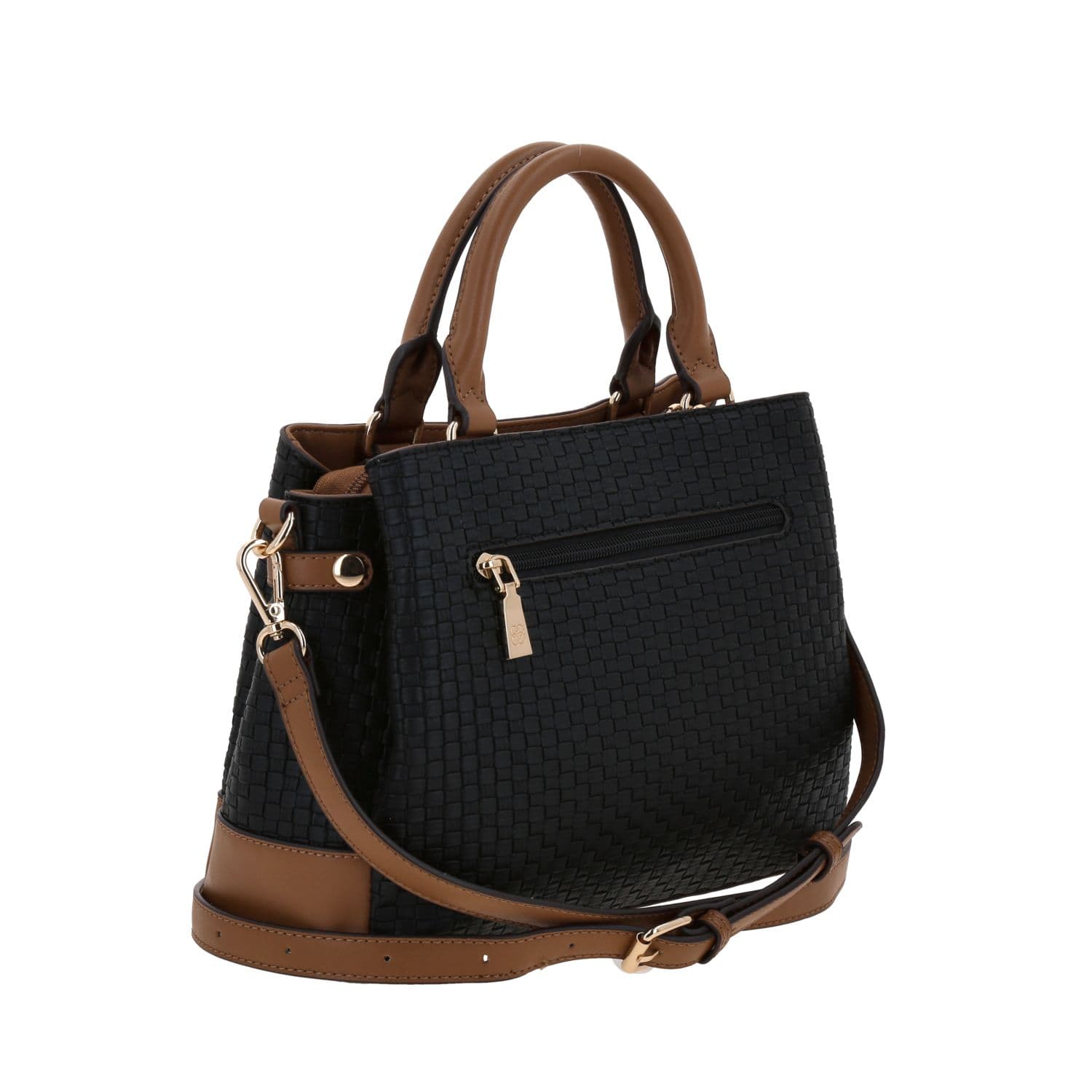 Bolsa de Mano para Dama Madison by Chenson Negra con Triple Compartimento 3