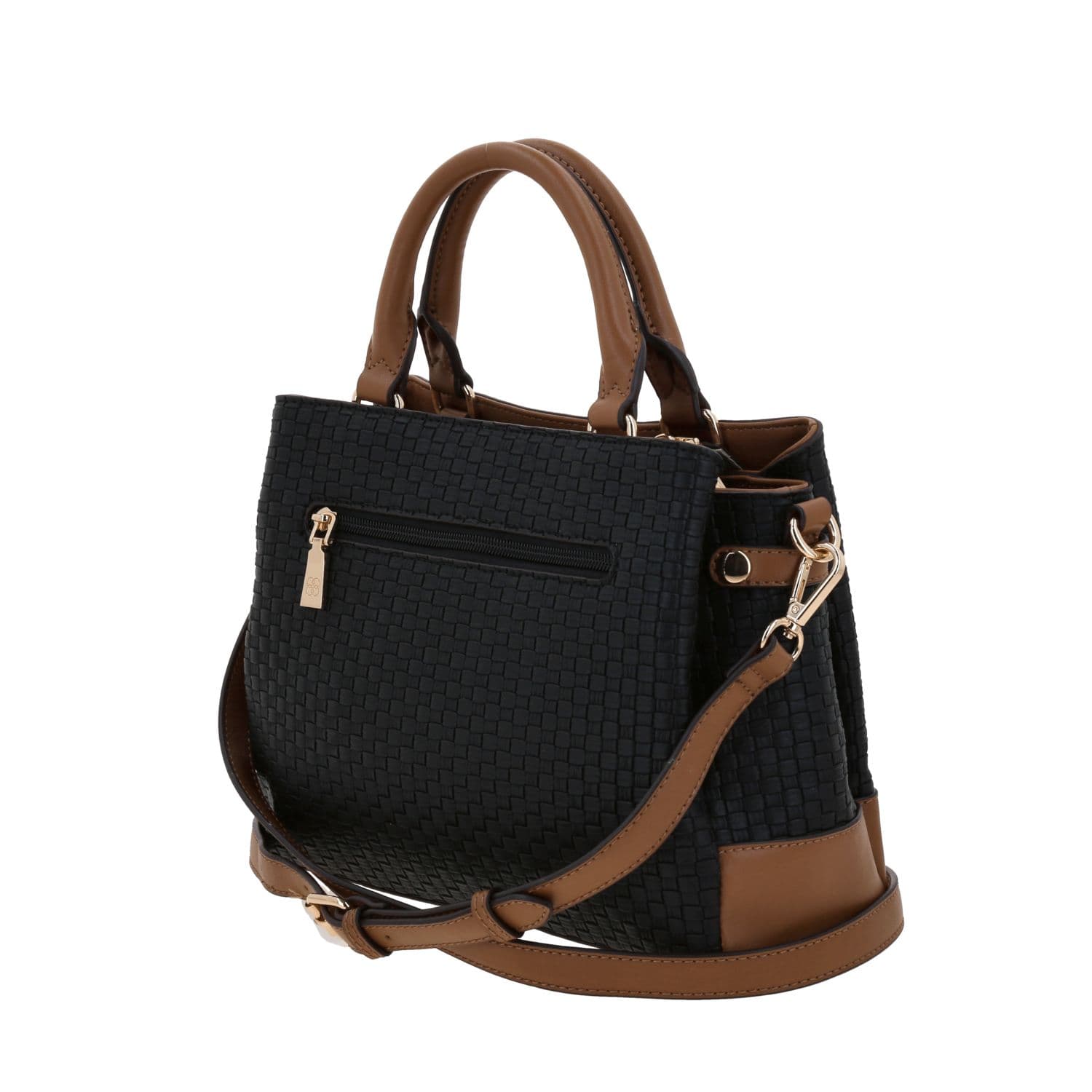Bolsa de Mano para Dama Madison by Chenson Negra con Triple Compartimento 5