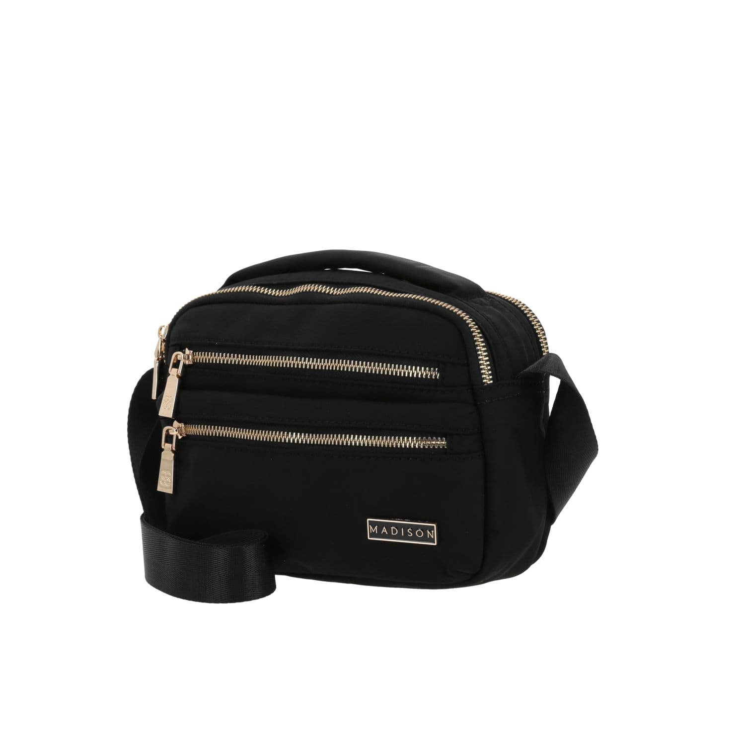 Bolsa de lado para dama Madison by Chenson negra con doble bolsillo 2