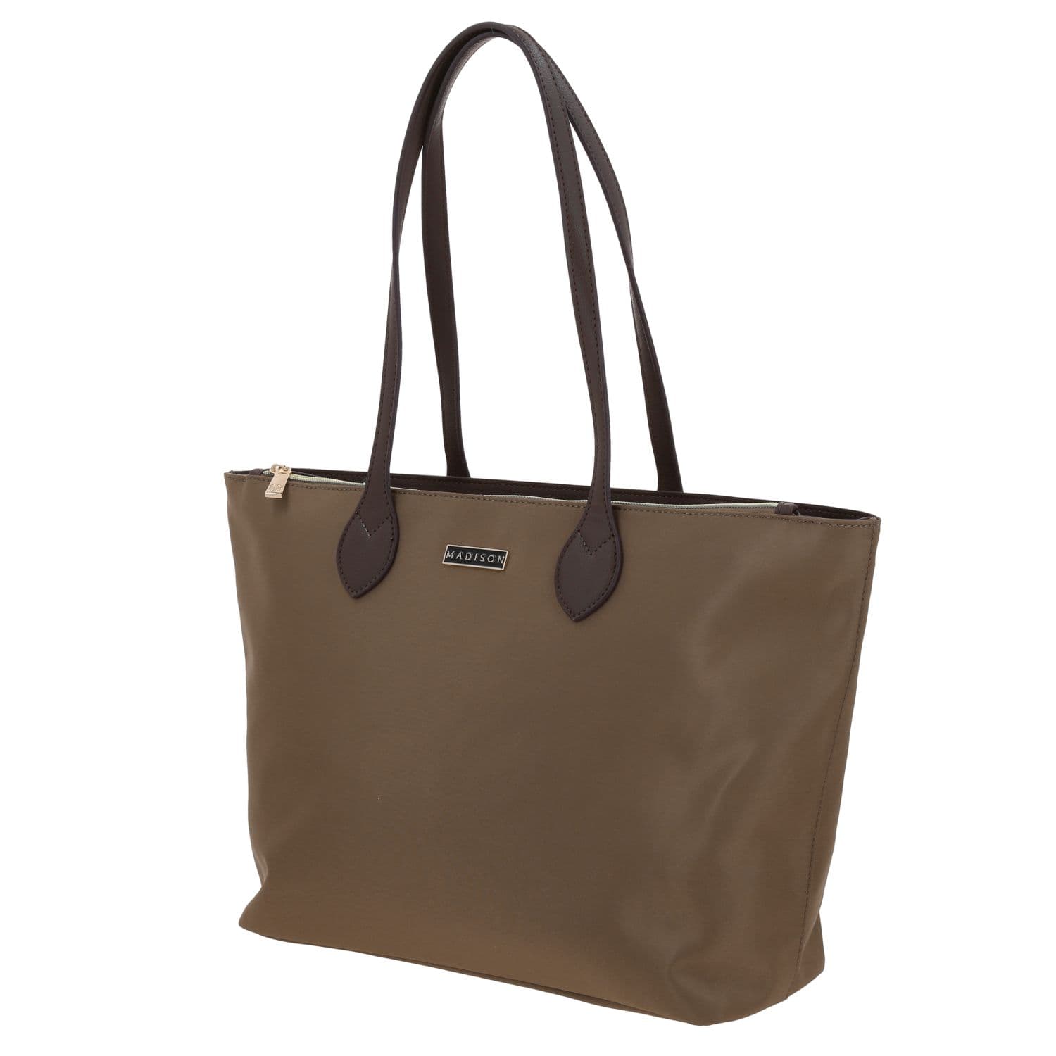 Bolsa grande para dama Madison by Chenson color café con estilo funcional 2