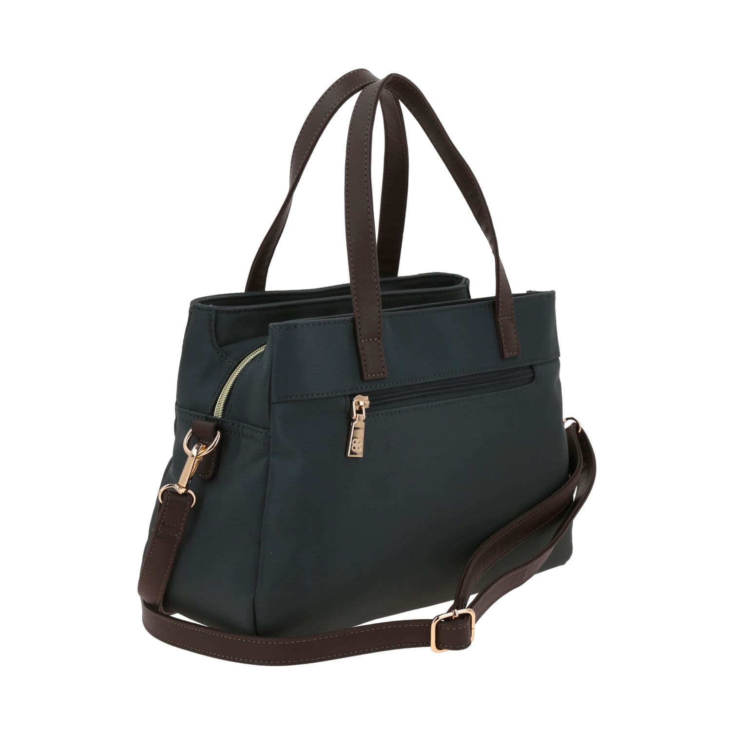 Bolsa de mano para dama Madison by Chenson color gris con triple compartimento 3