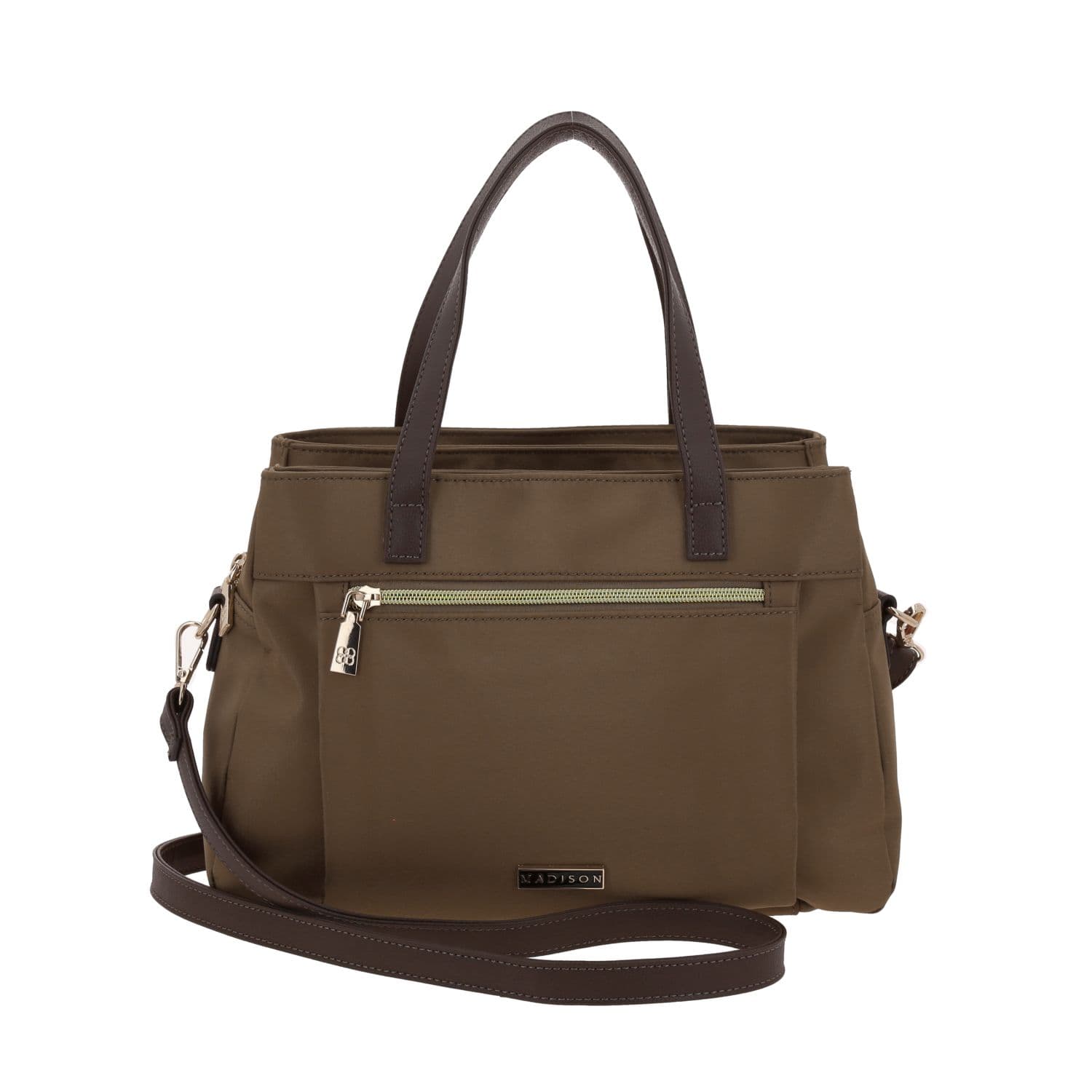 Bolsa de Mano para Dama Madison by Chenson Café con Triple Compartimento